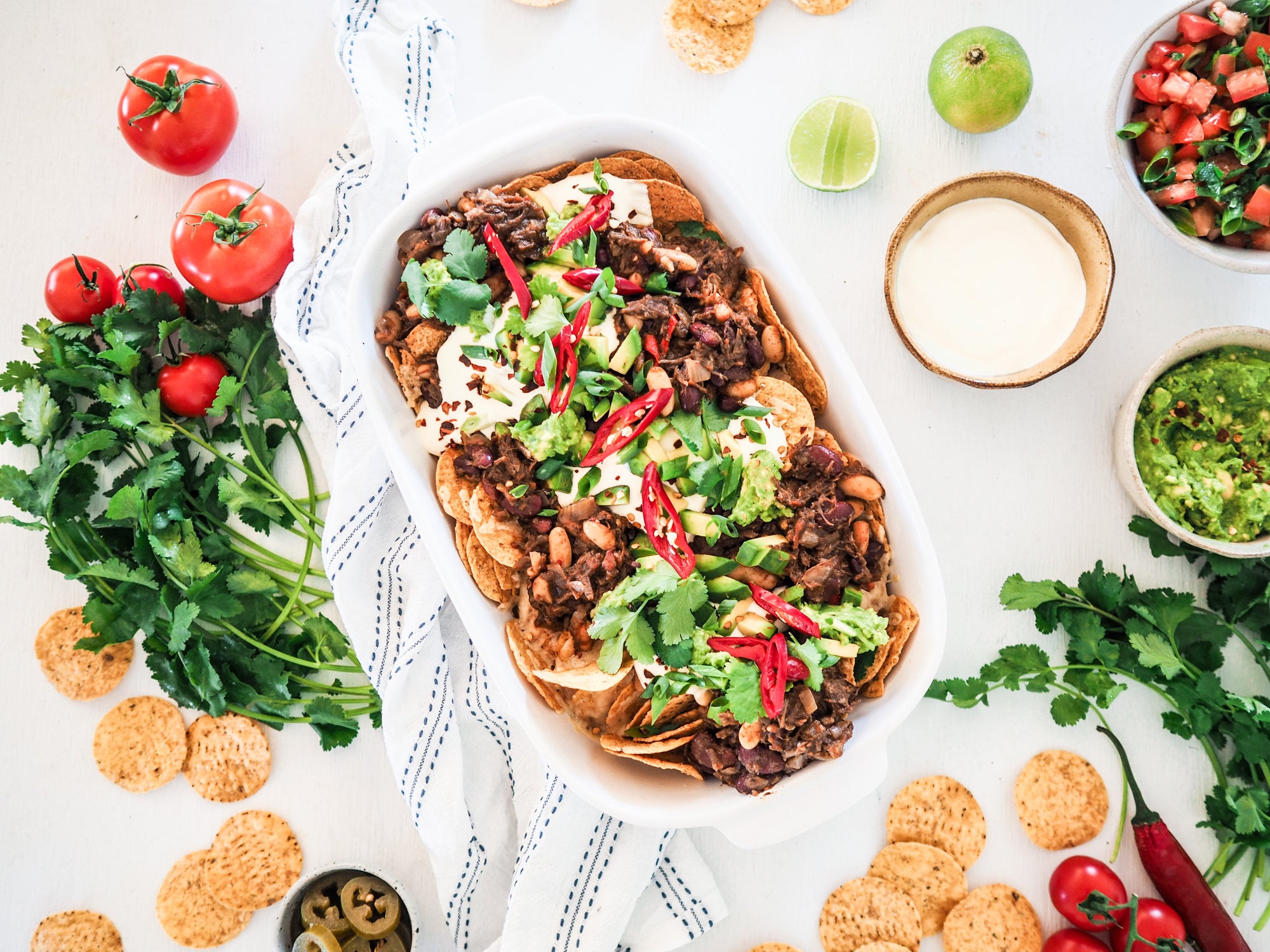 Slow Cooked Mexican Chilli Beef Cheek Nachos