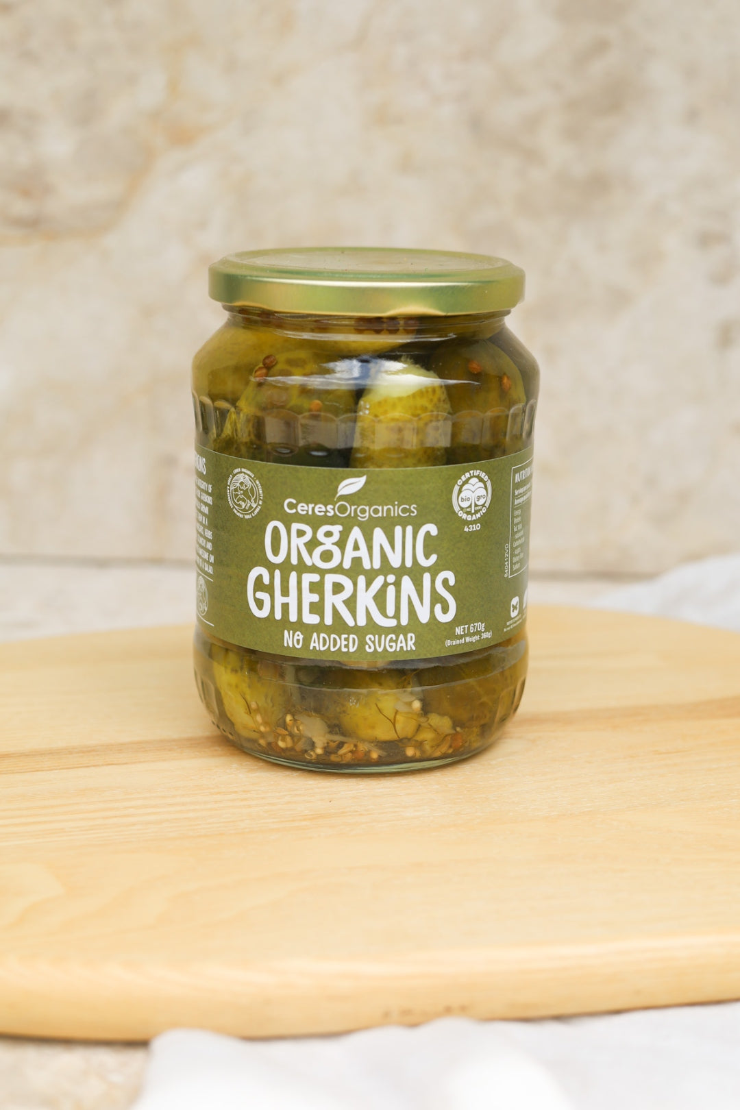 Gerkin Salt Organic Gherkins Whole - Australian Organic Meat Co
