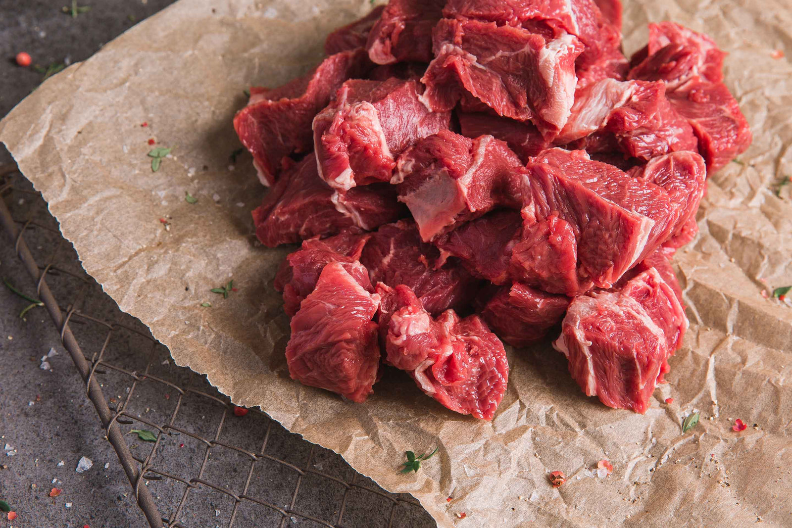 Certified organic diced lamb