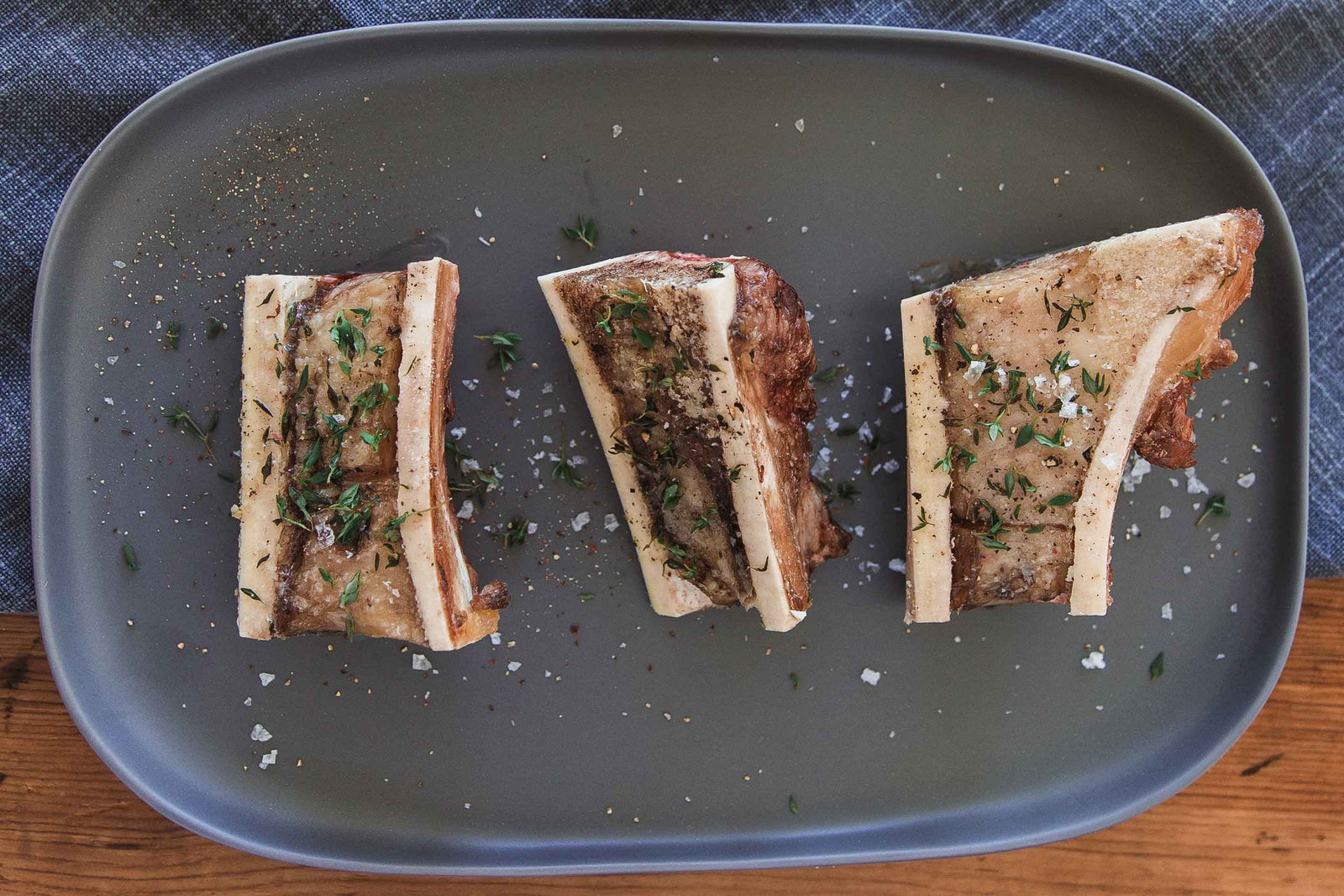 Certified organic beef marrow bones